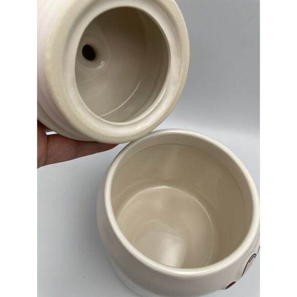 NEW 2025 Rae Dunn Peanuts “Made With Love” Snoopy Valentine's Day Canister Jar - Picture 9 of 10